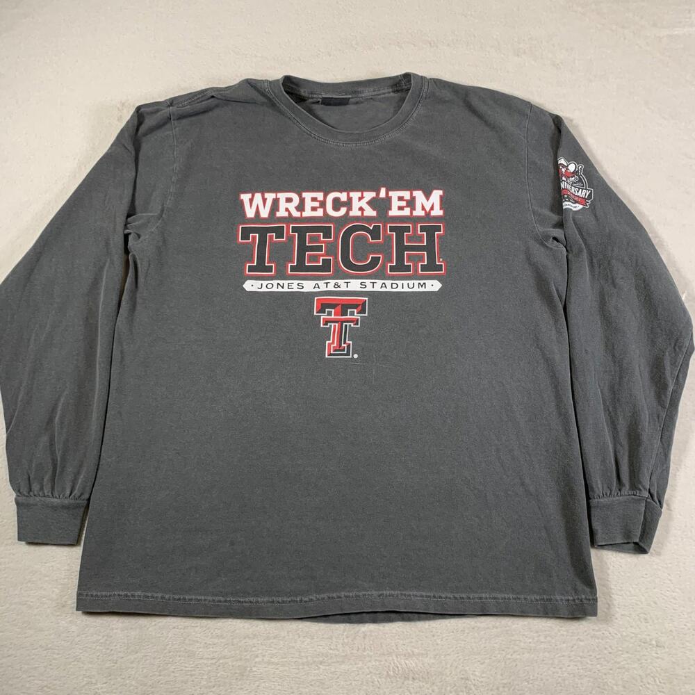 Texas‎ Tech Red Raiders Shirt Mens Large NCAA Football 50th Anniversary Stadium